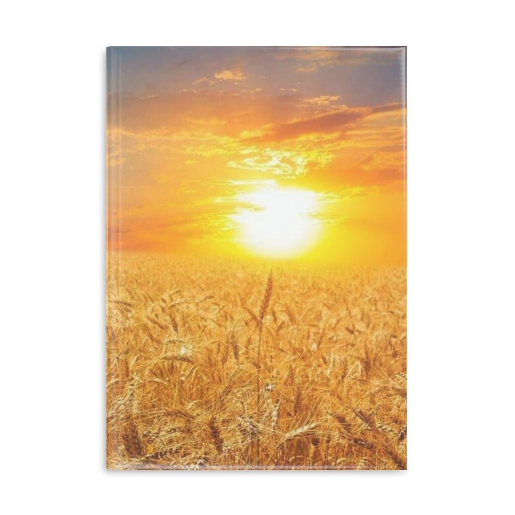 hardcover notebook with puffy covers “Ukrainian Wheat”