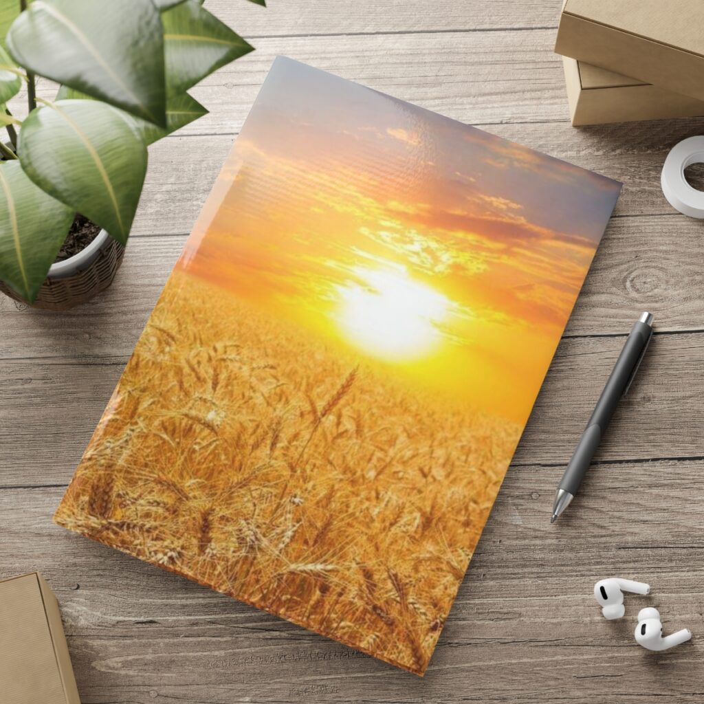 hardcover notebook with puffy covers “Ukrainian Wheat”