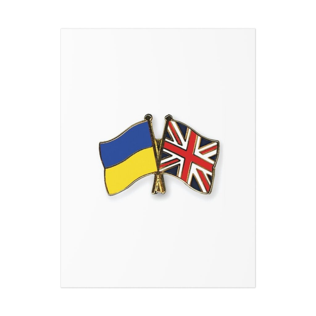 uncoated posters “Ukraine and England”