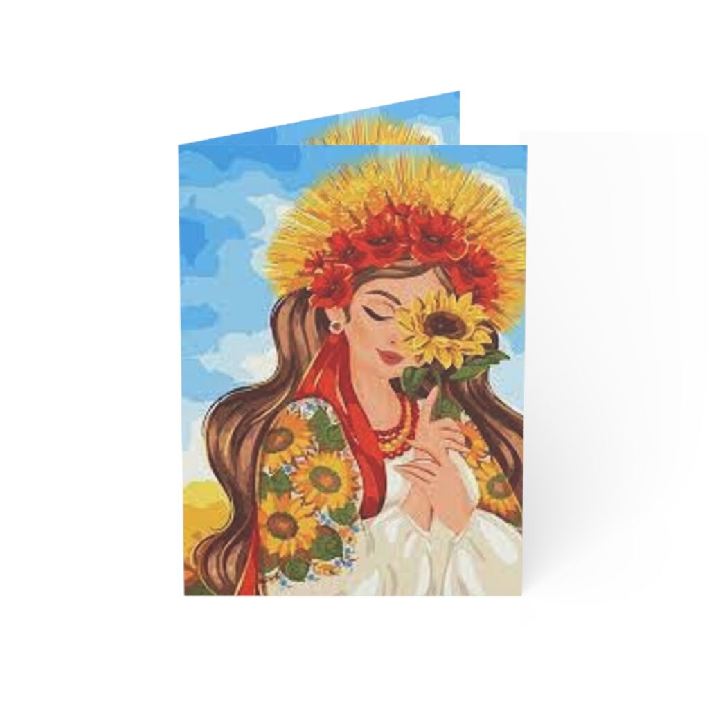 greeting cards “Ukrainian woman”