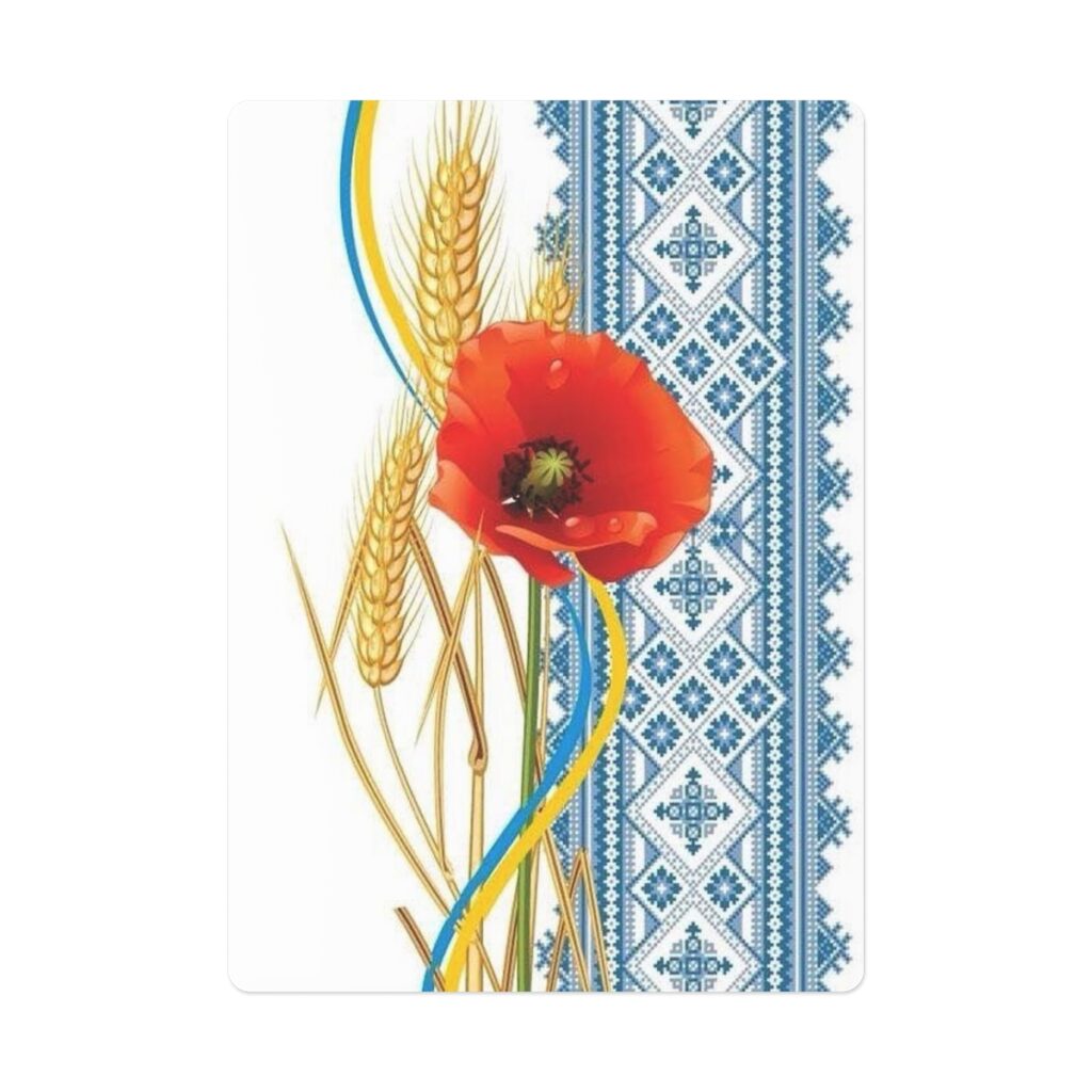 poker cards “Ukrainian poppies”