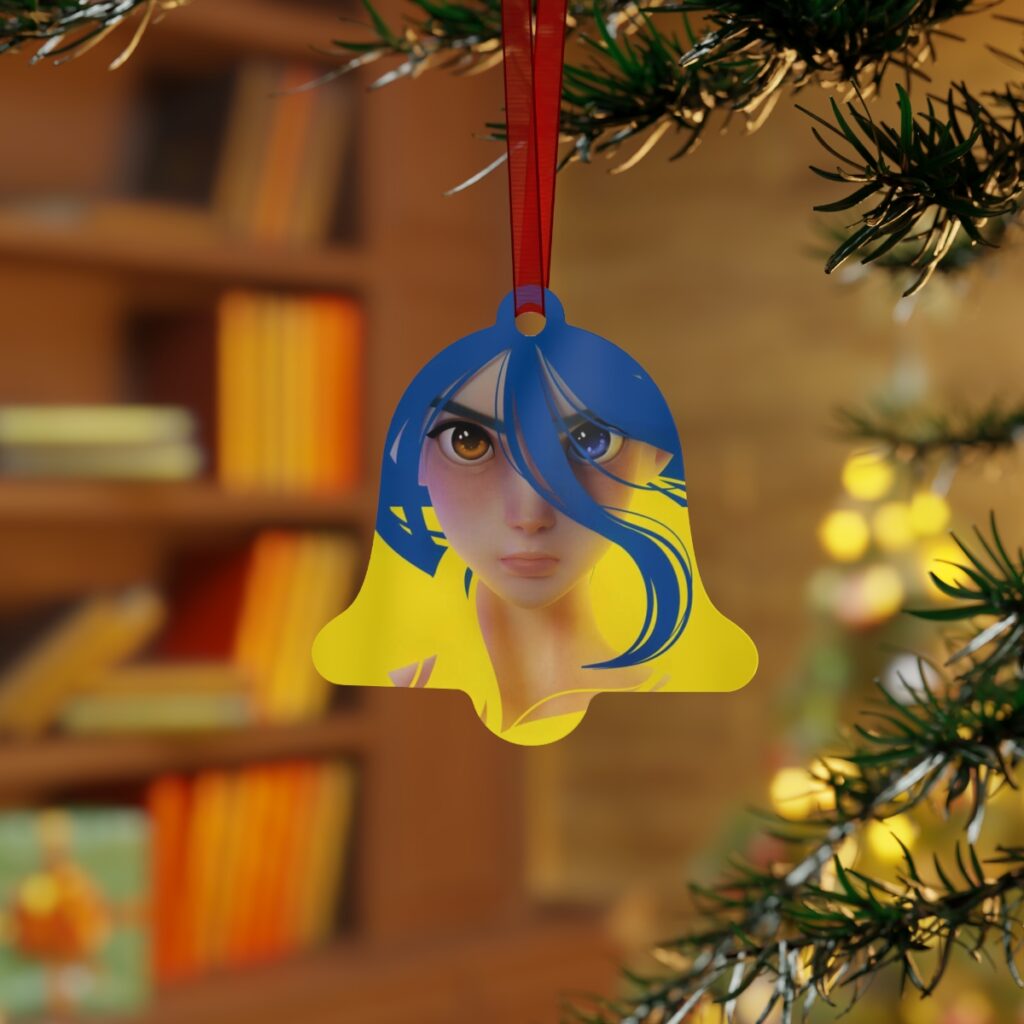 metal ornaments “Blue and Yellow Avatar”