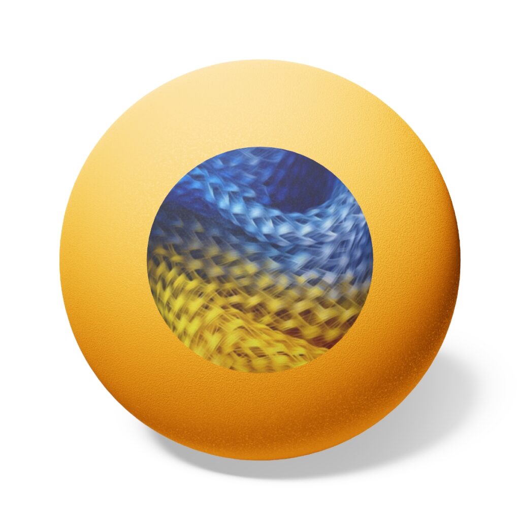 ping pong balls “Blue-yellow”