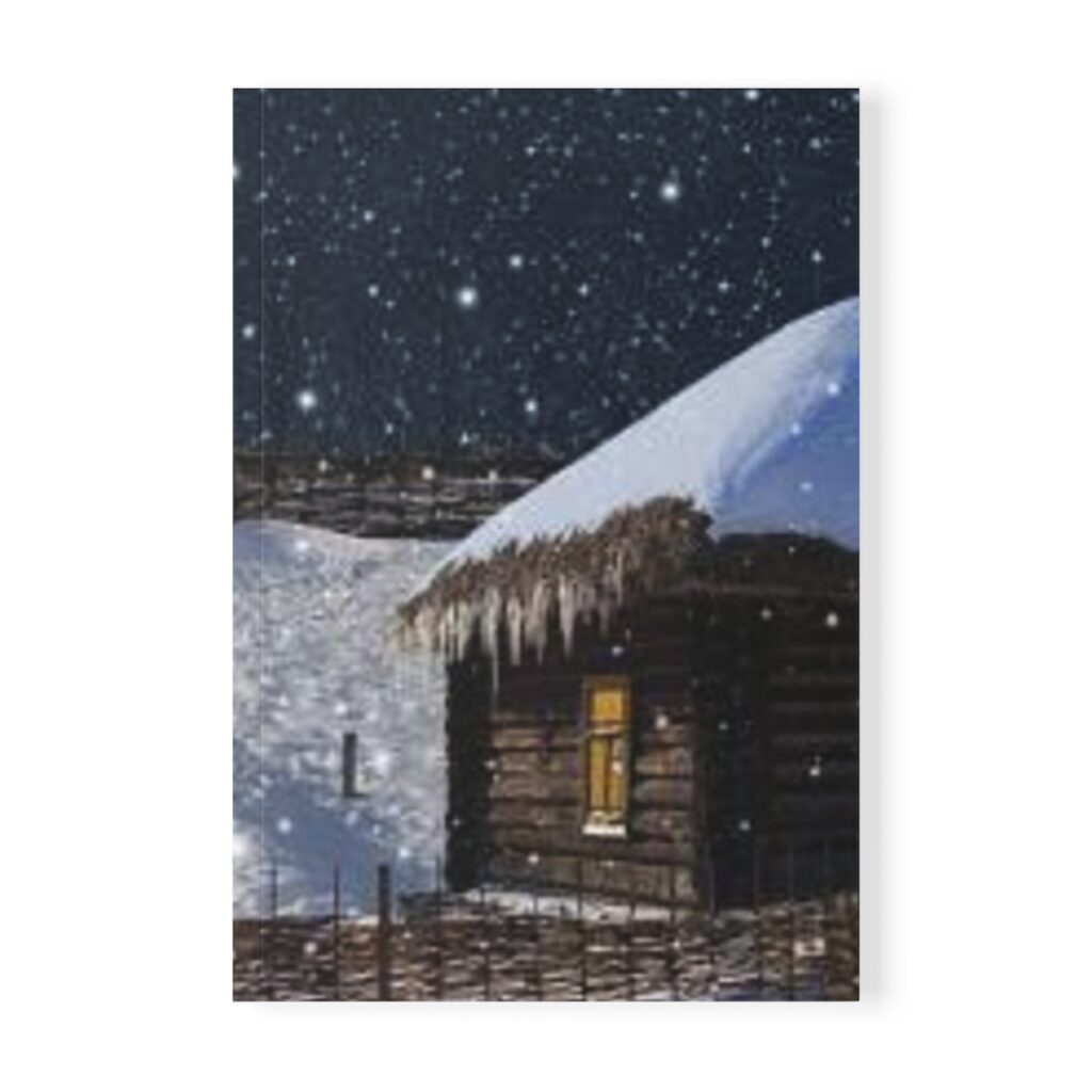 softcover notebook, A5 “Ukrainian winter village”