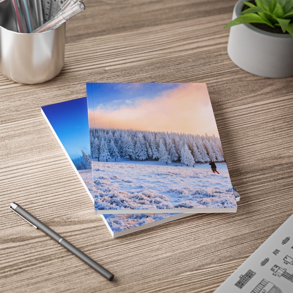 softcover notebook “Ukrainian Winter Carpathians”