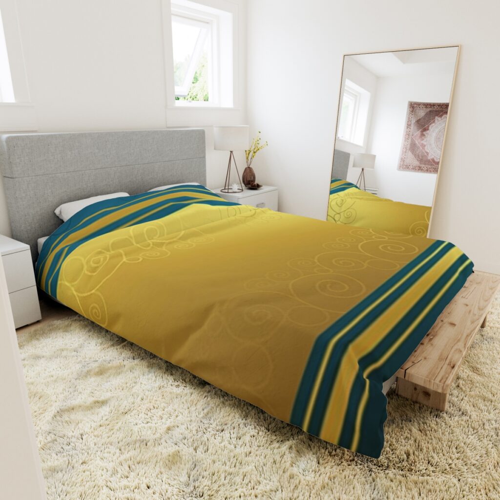 duvet cover “Blue-yellow”